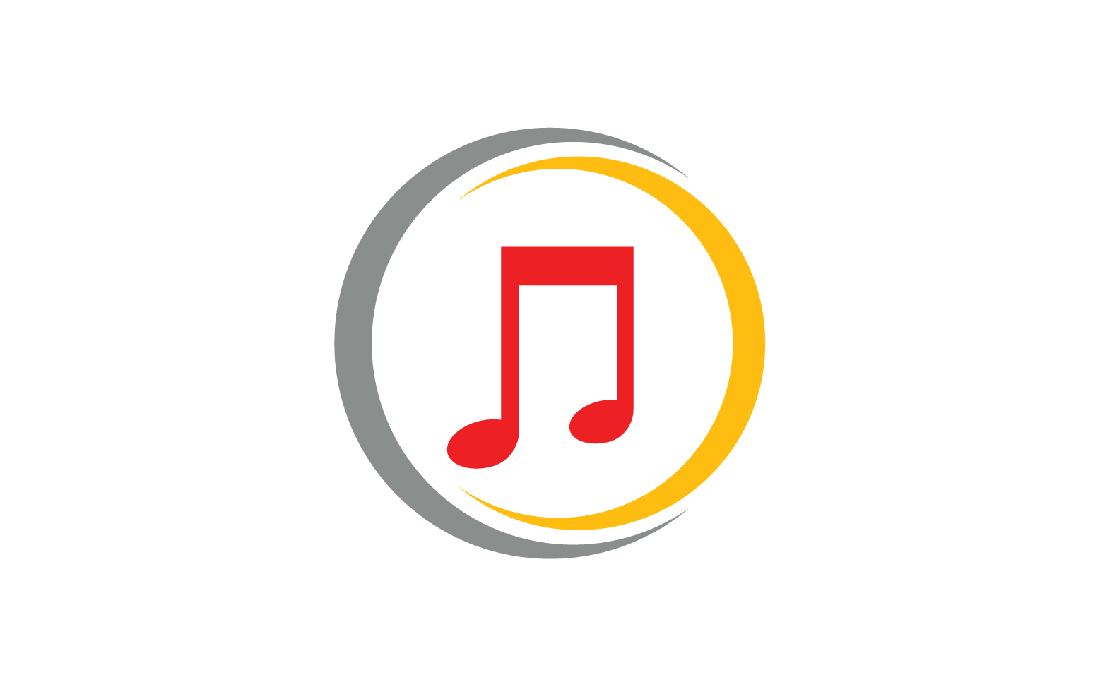 Music sound player app icon logo v5