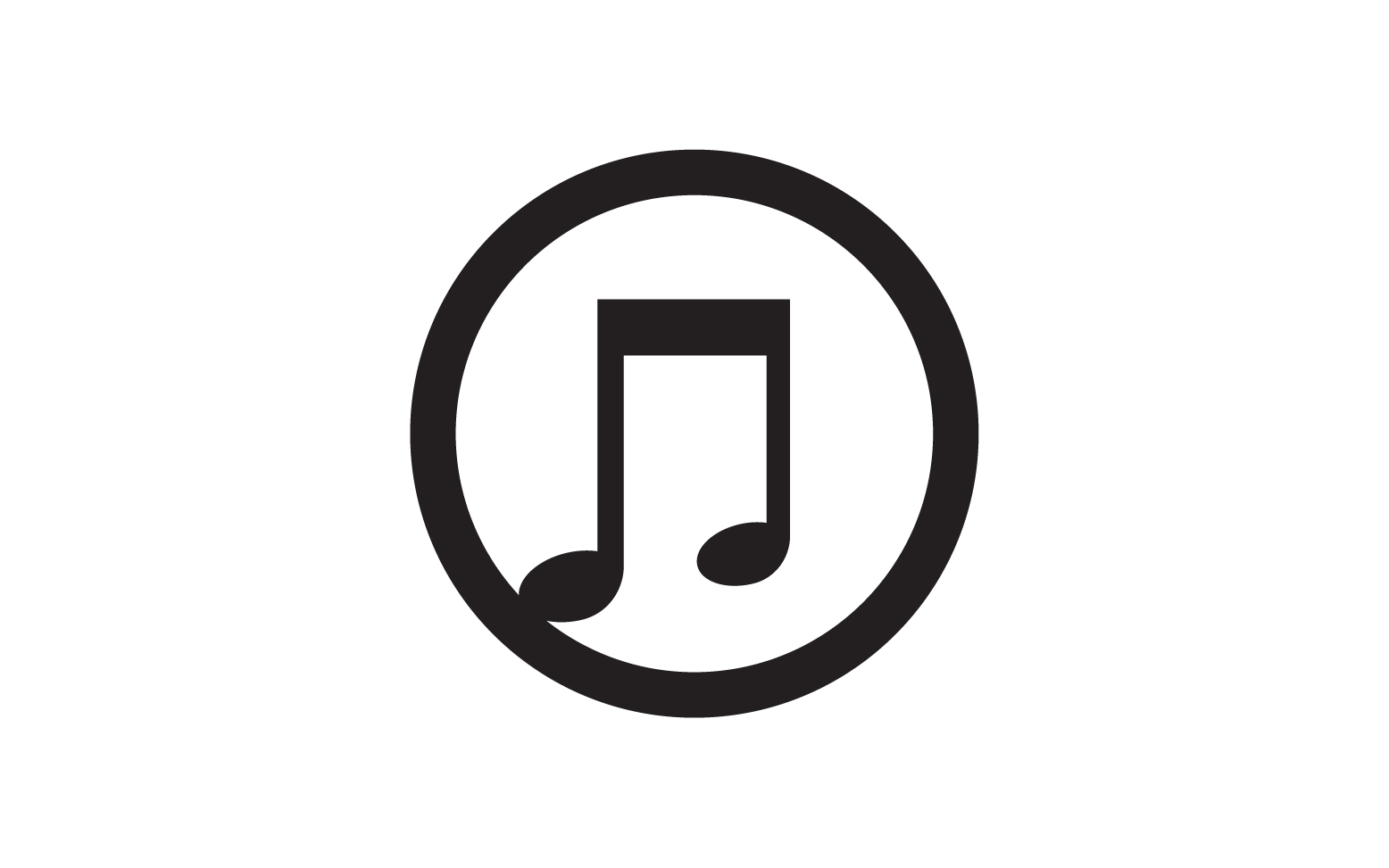 Music sound player app icon logo v13