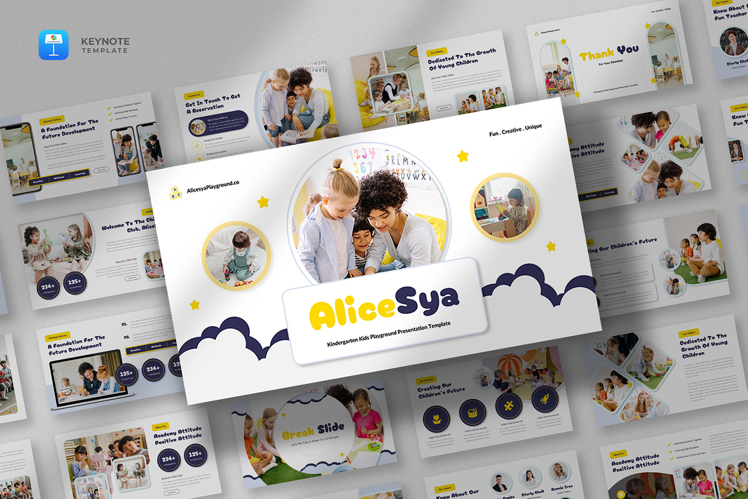 Alicesya - Kids & Kindergarten Keynote Template