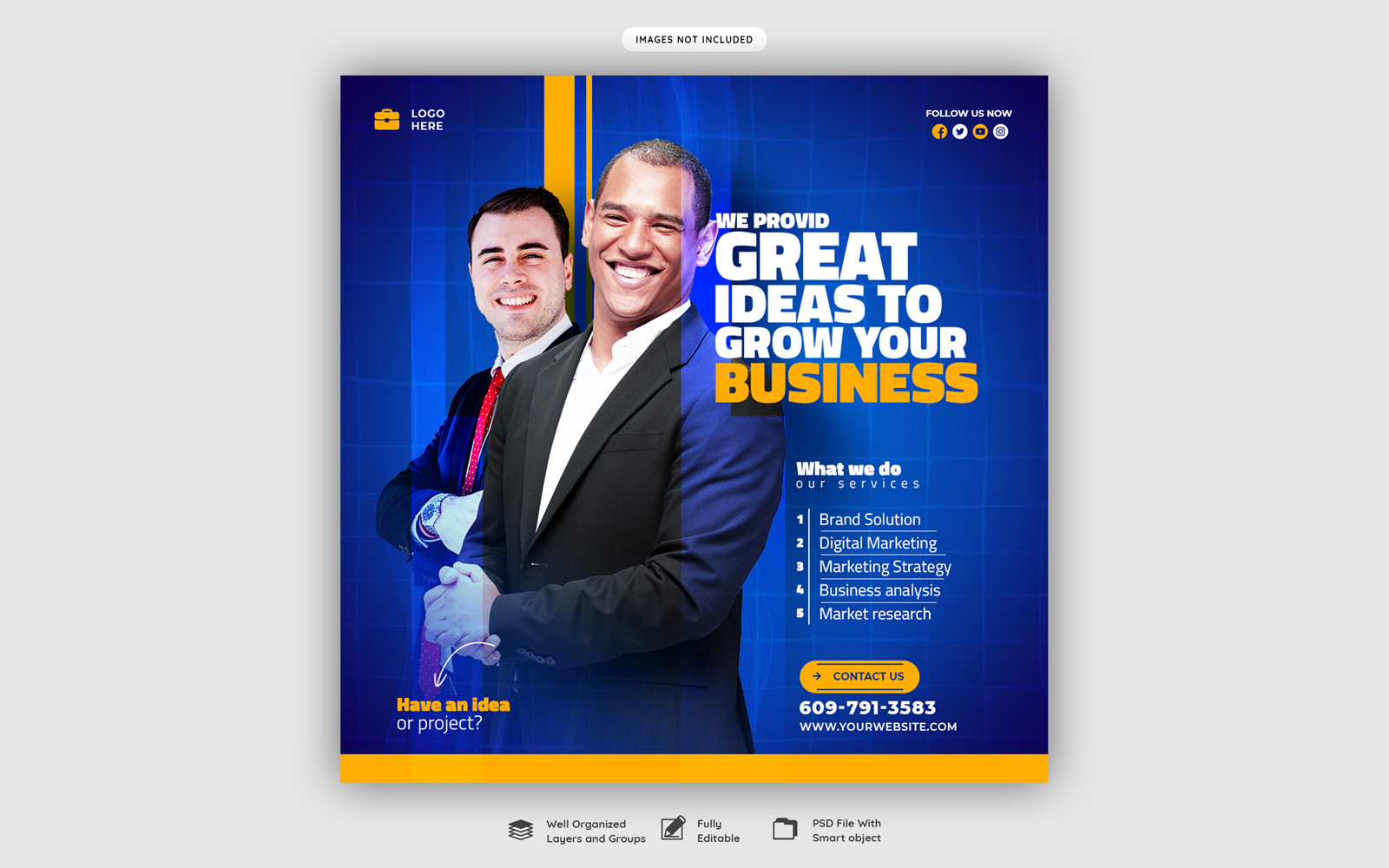 Business Marketing Social Media Poster Template