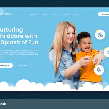 Babysitter Babycare UI Elements 349156