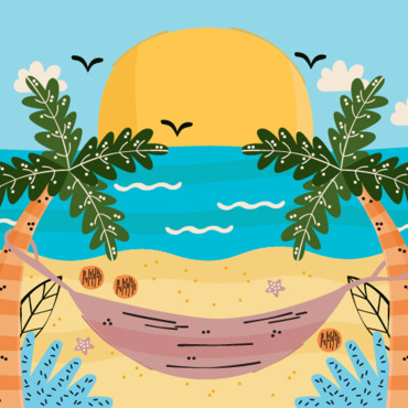 Beach Background Illustrations Templates 349163