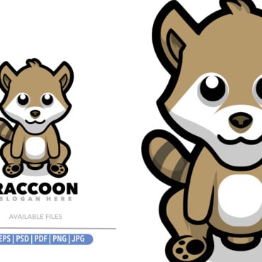 Smile Raccoon Logo Templates 349165
