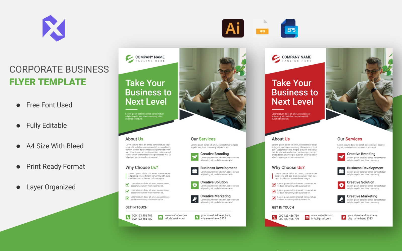 Corporate Flyer Template for Growth