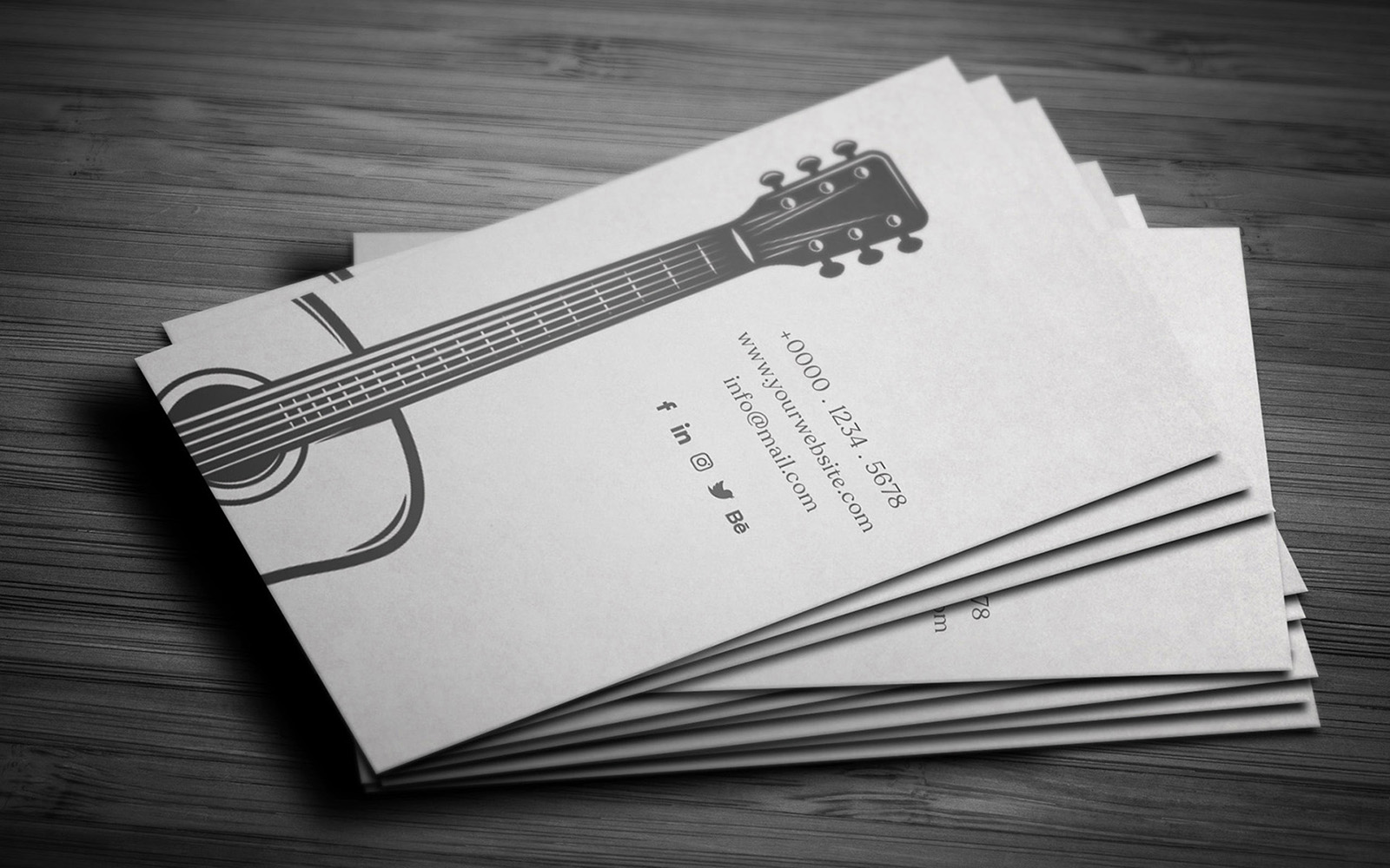 Guitarist or Musician Business Card Template