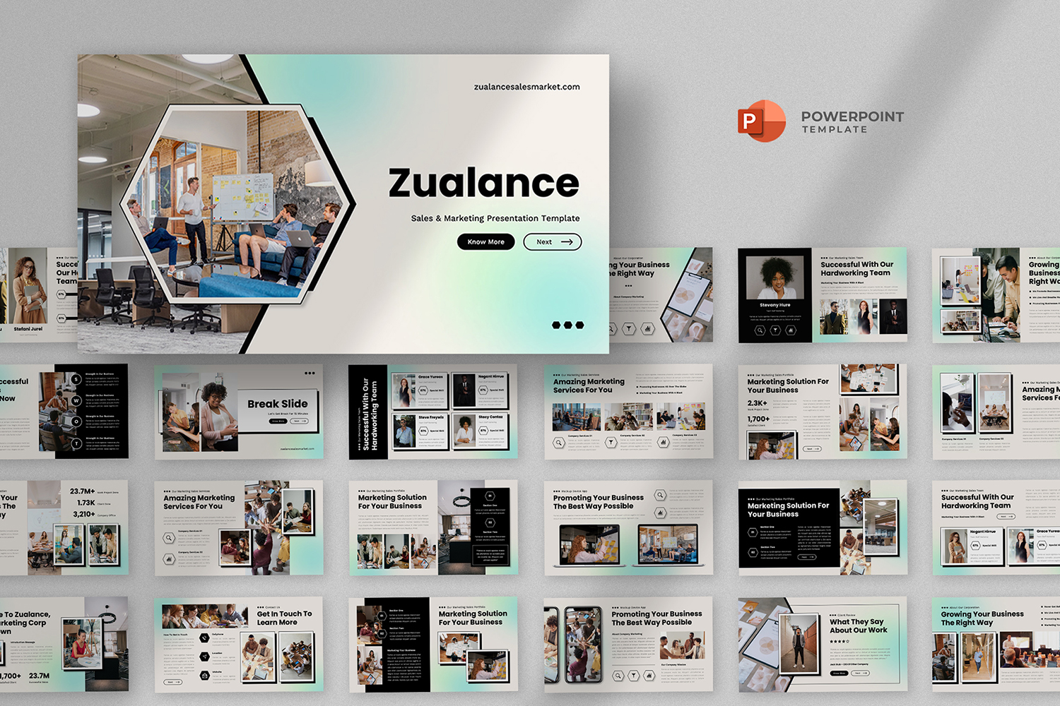 Zualance - Sales Marketing Powerpoint Template