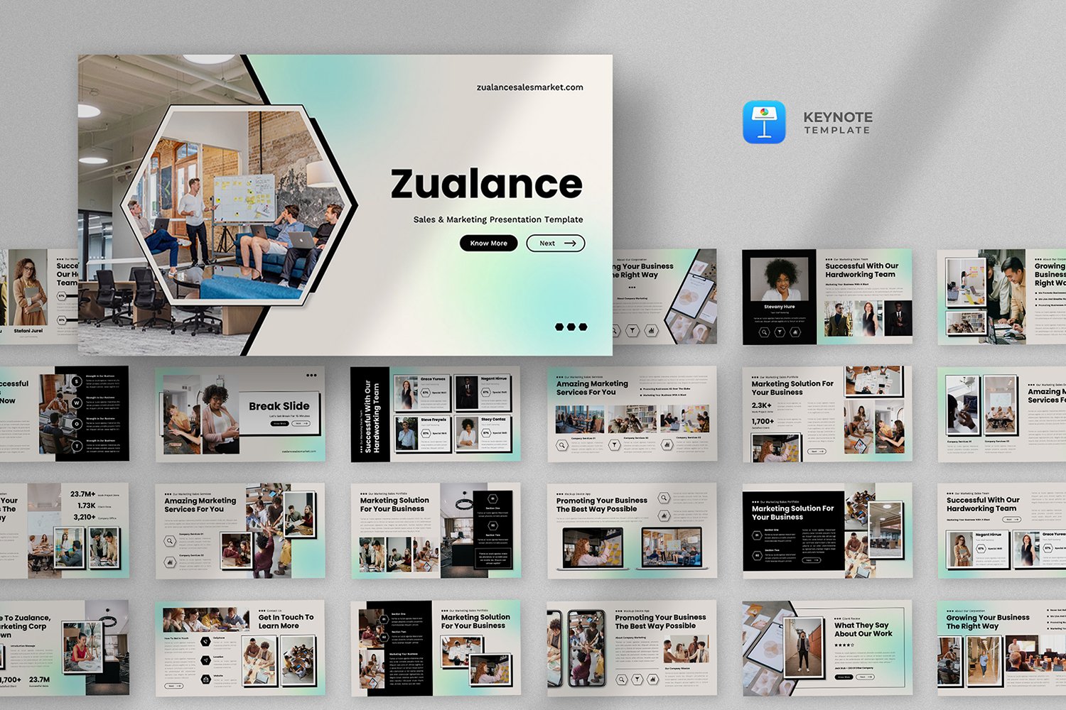 Zualance - Sales Marketing Keynote Template