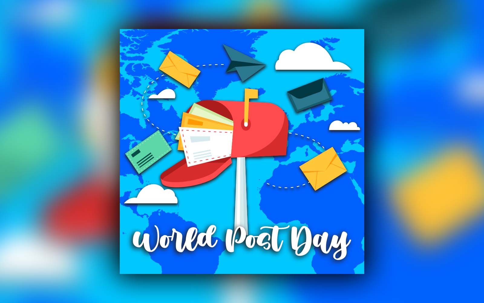 World Post Day Social Media Post Design