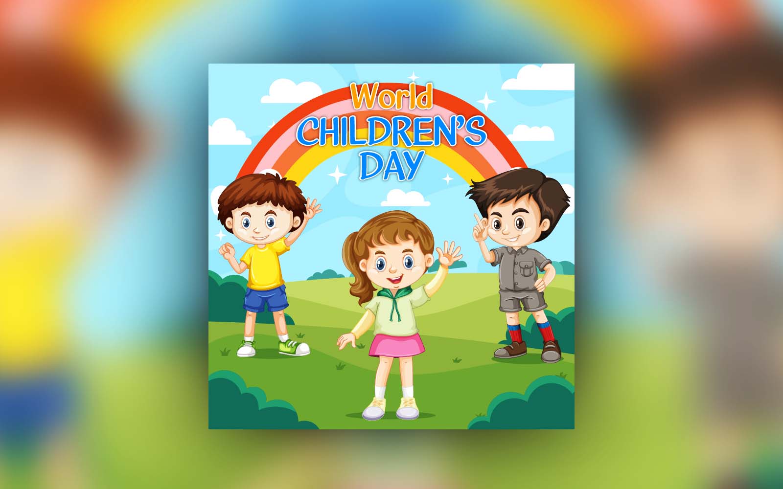 World Children's Day Social Media Post Design