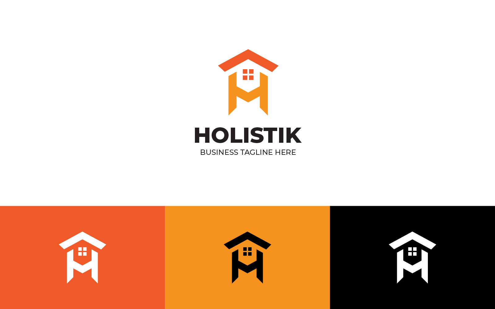 H Letter Home Real Estate Logo Design