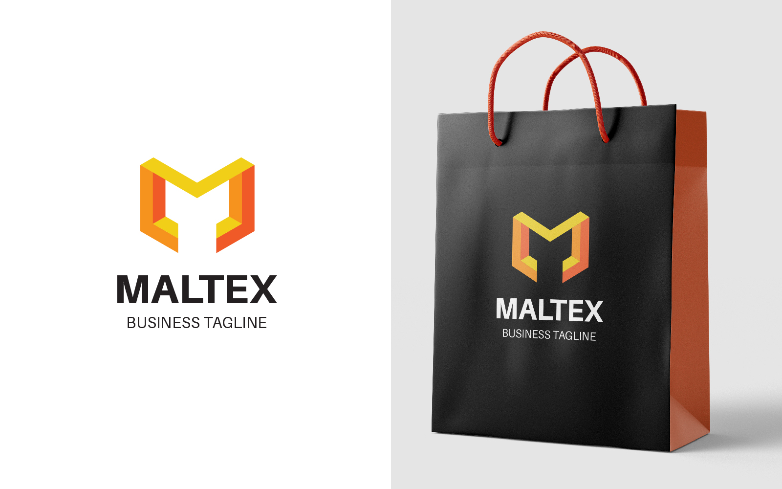 M Letter Maltex Logo Design