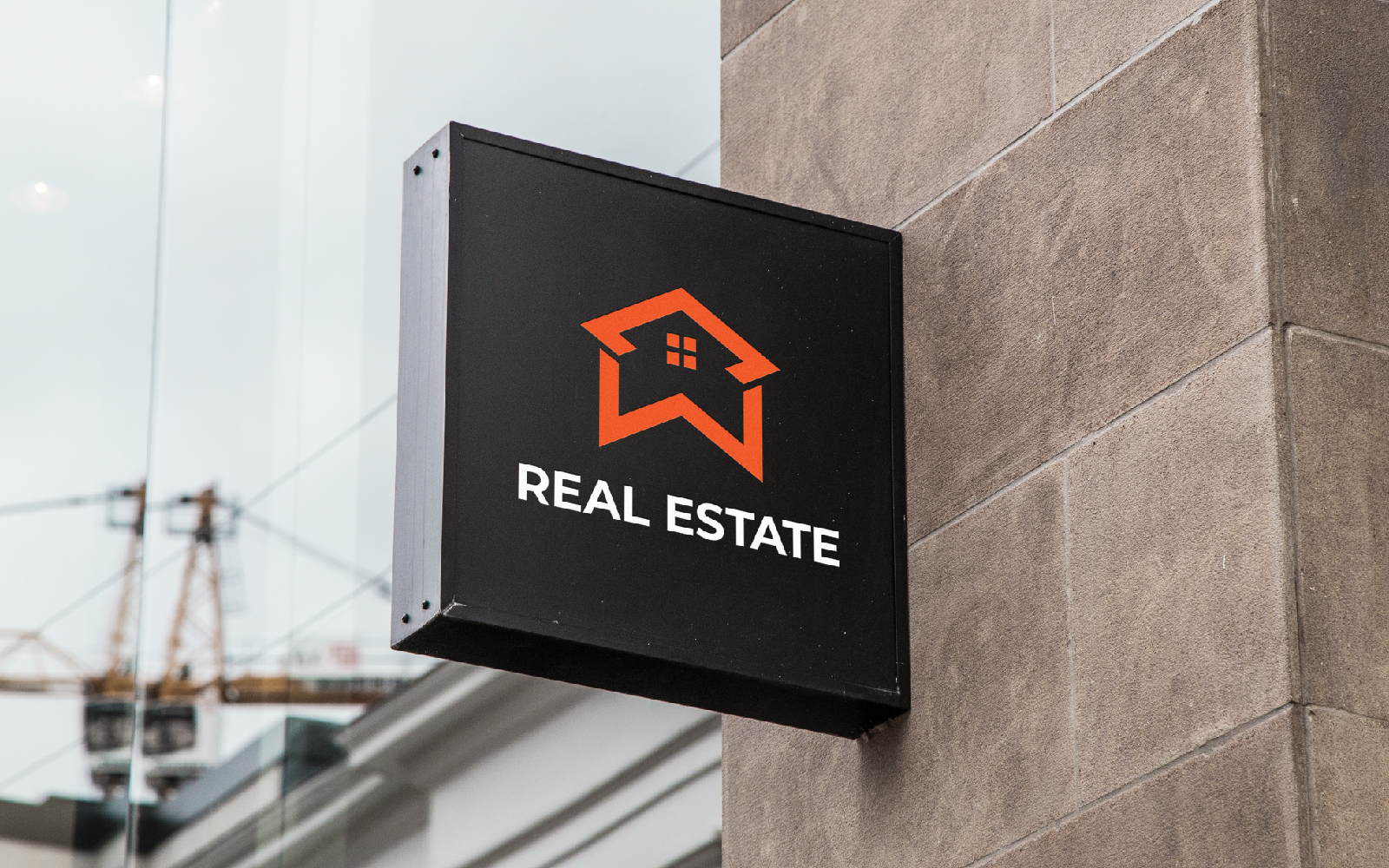 Real Estate W Letter Logo Design