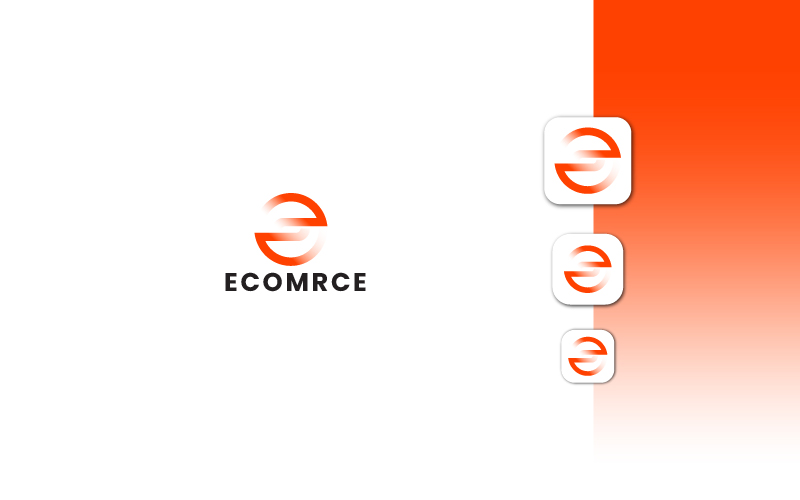 Professional Letter E Logo Design With Branding Guidelines