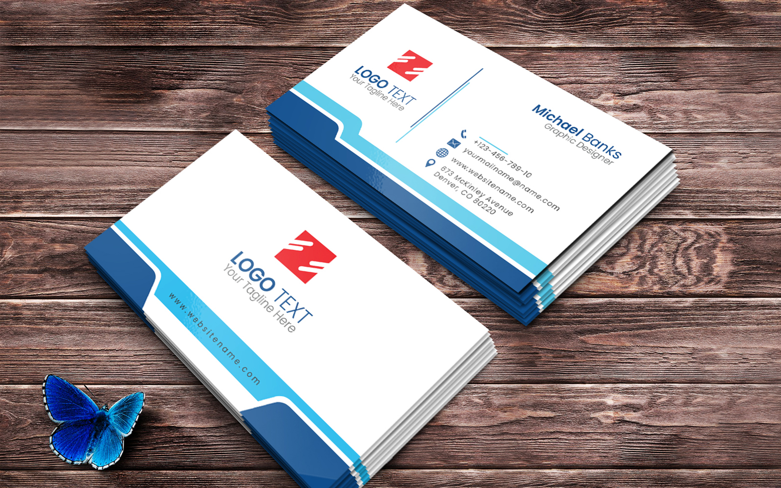 Simple creative Business Card Design Template