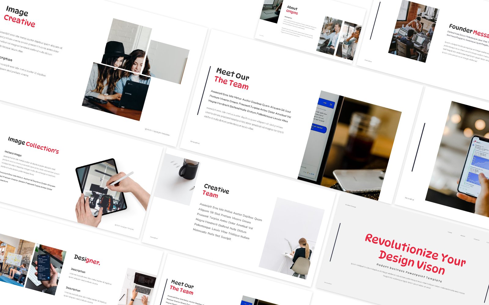 Modern Business Revolution Google Slides Template