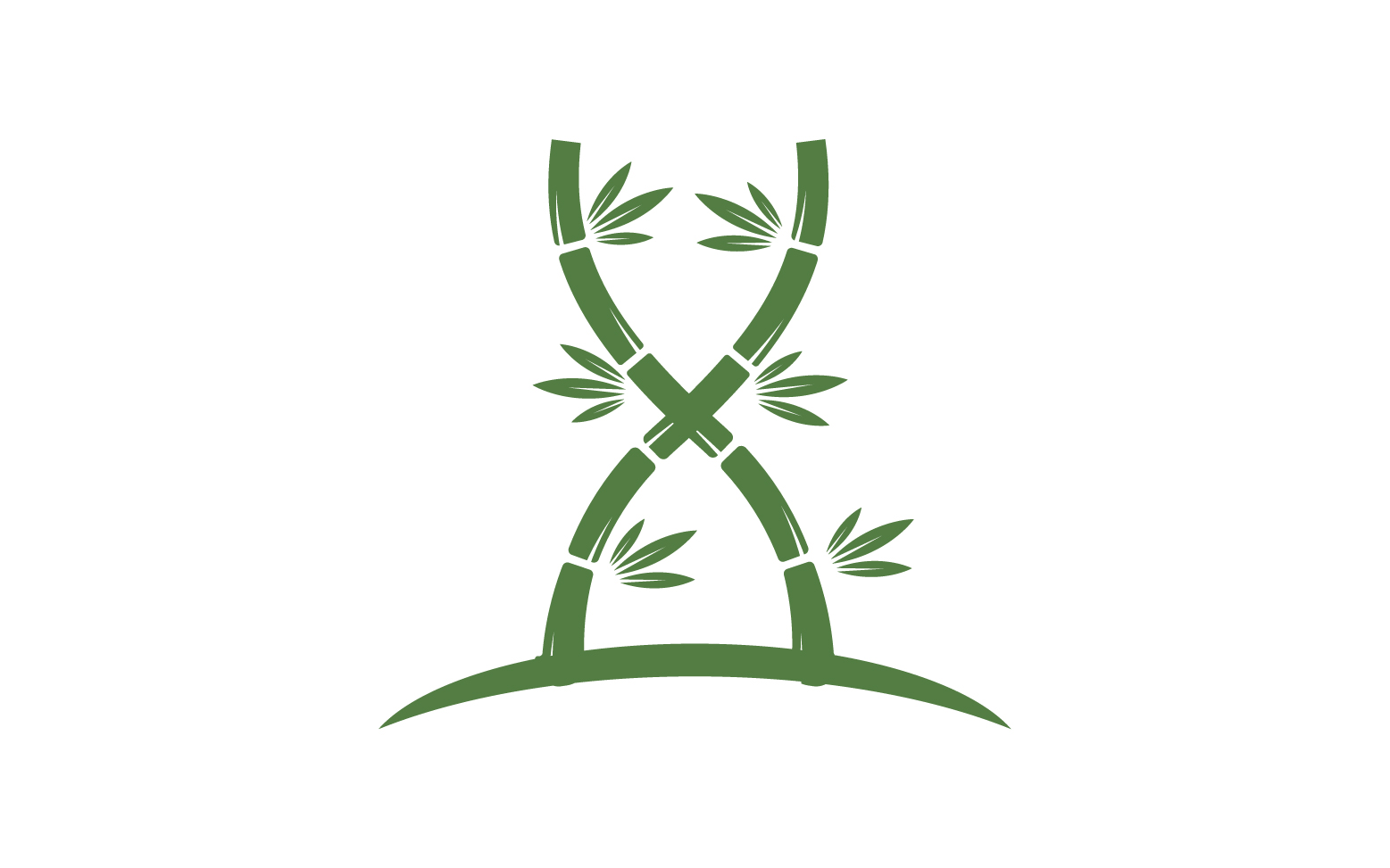 Bamboo tree logo vector v.15
