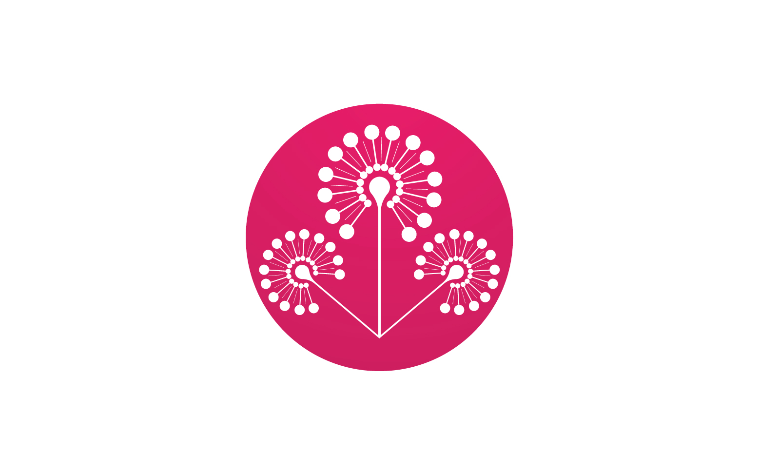 Dandelion flower beauty logo vector v.17