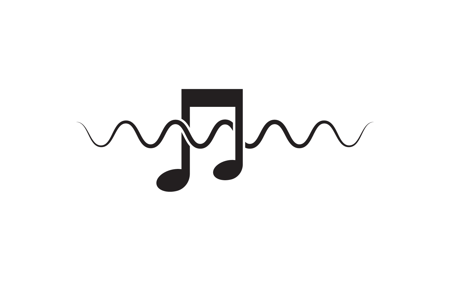 Music sound player app icon logo v.1