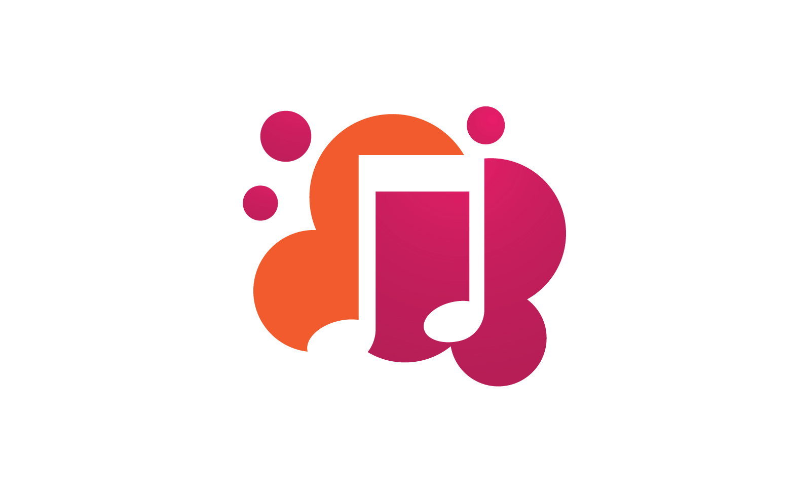 Music sound player app icon logo v.2