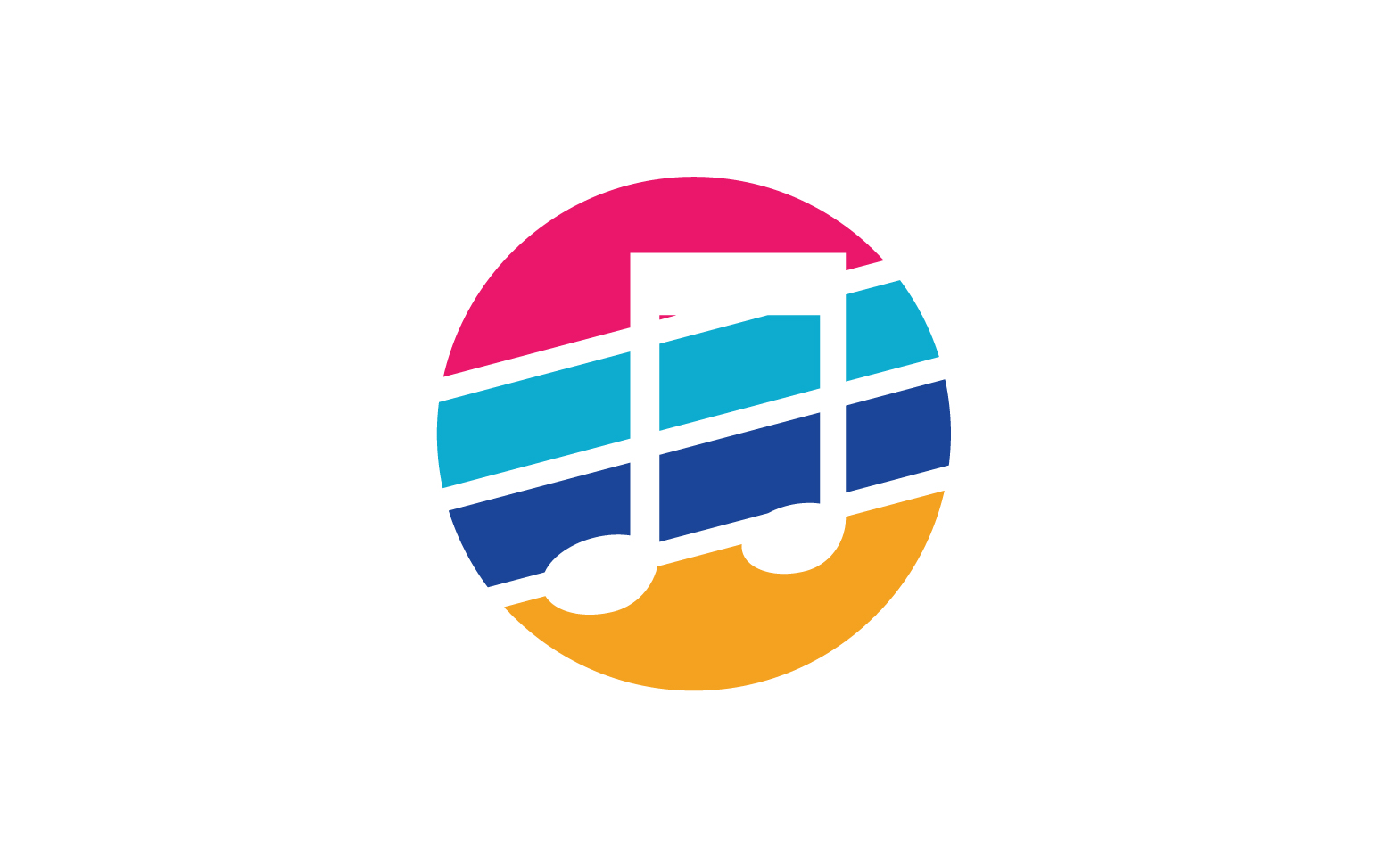 Music sound player app icon logo v.4