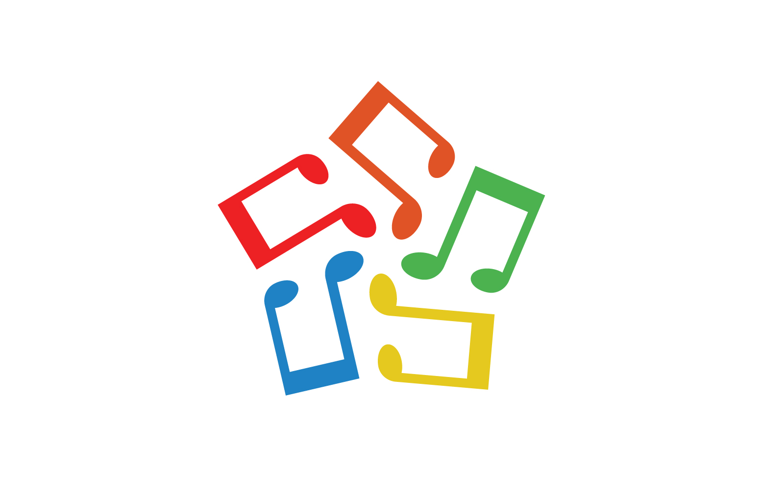 Music sound player app icon logo v.11