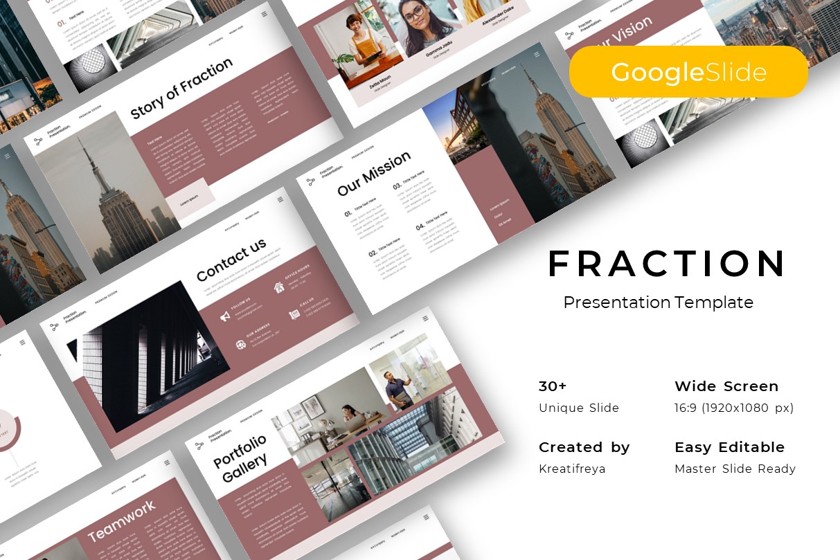 Fraction - Business Google Slide Template