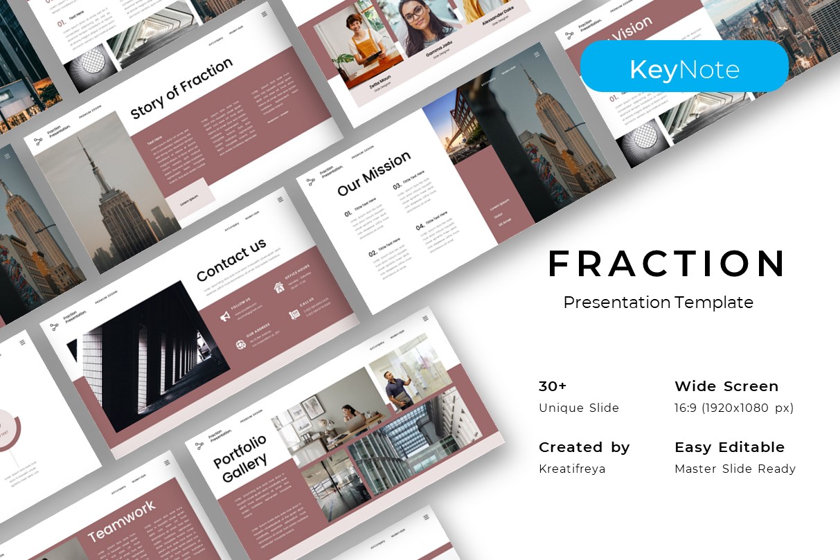 Fraction - Business Keynote Template