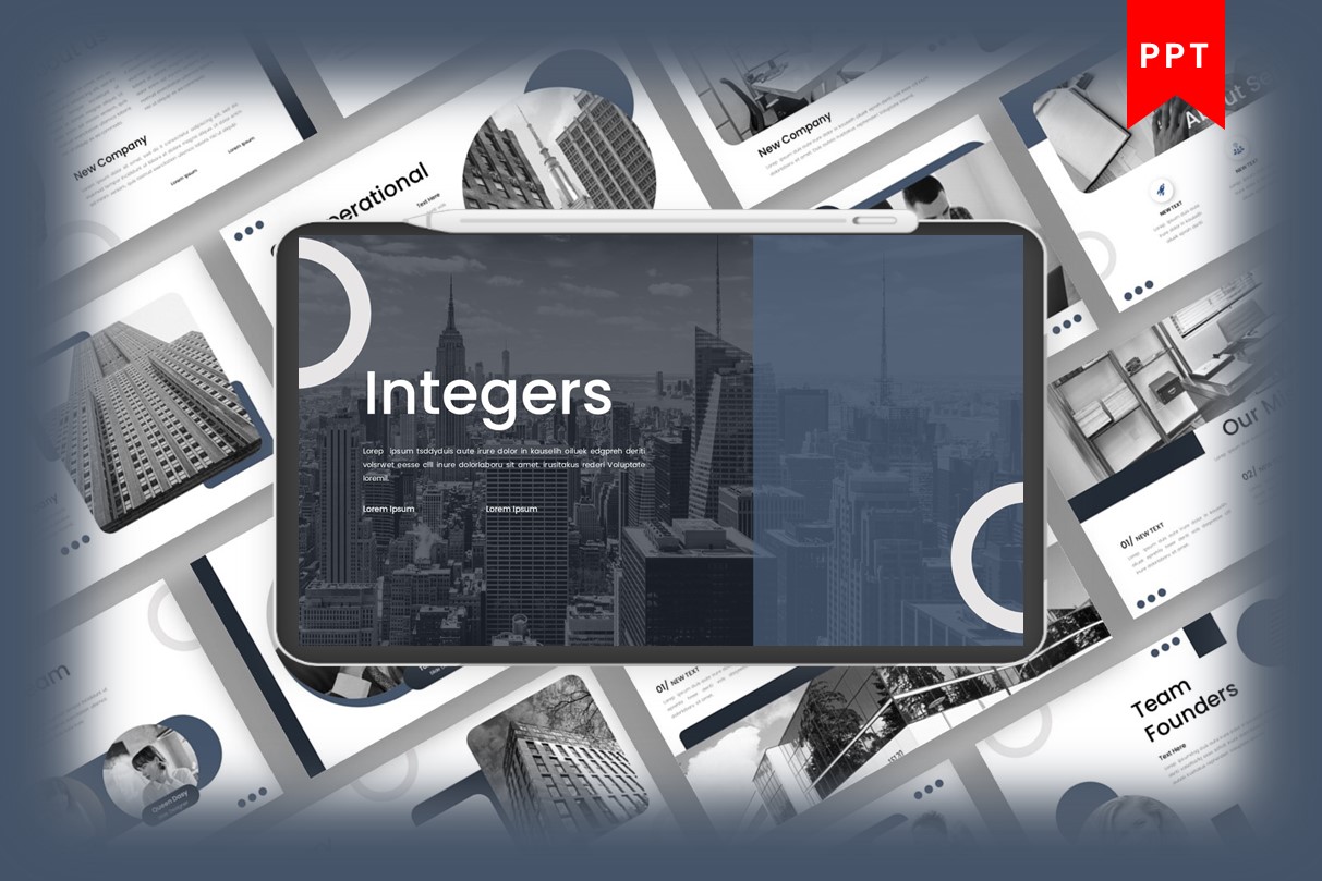 Integers - Business PowerPoint Template