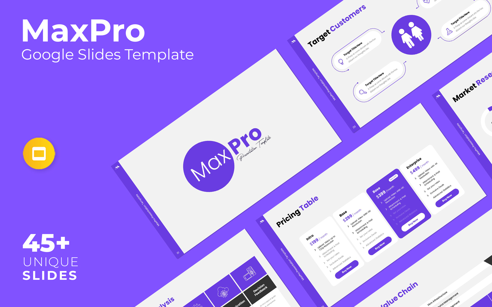 MaxPro - Google Slides Presentation Template