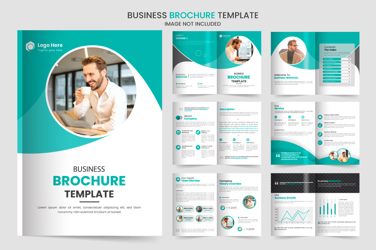 company profile brochure design ,Brochure design. Multipurpose template with cover