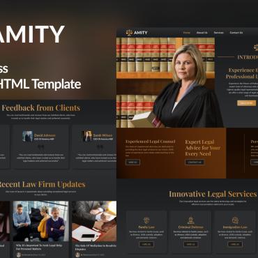 Firm Attorney Responsive Website Templates 349986
