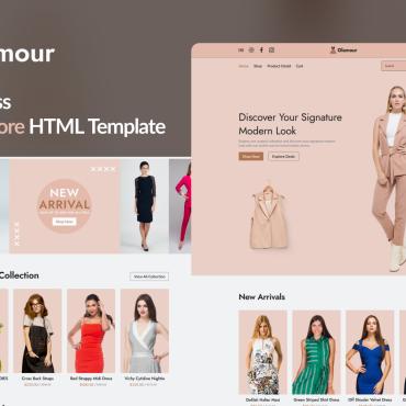 Clothing Ecommerce Responsive Website Templates 349989