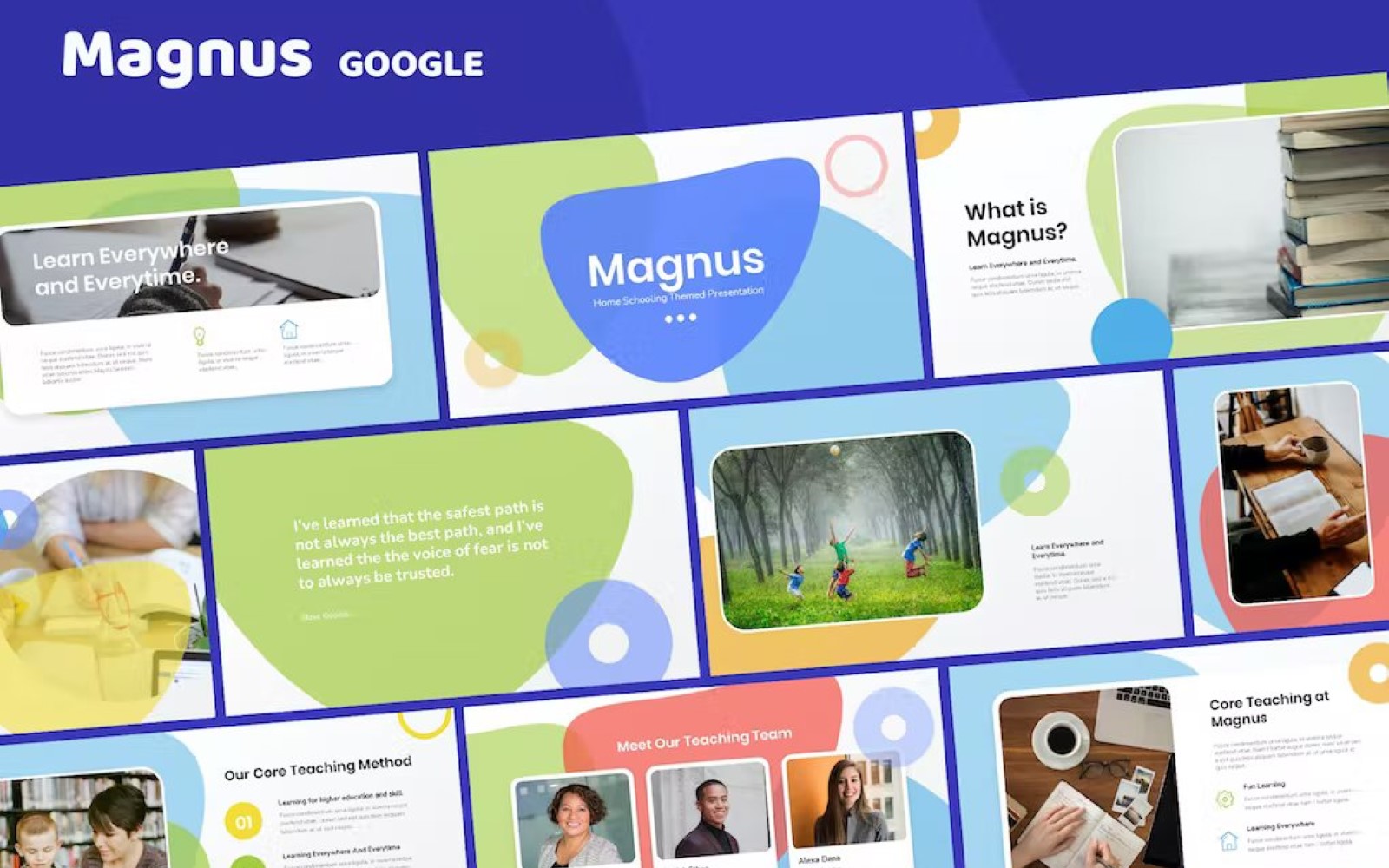 Magnus - Home Schooling Template Google slides