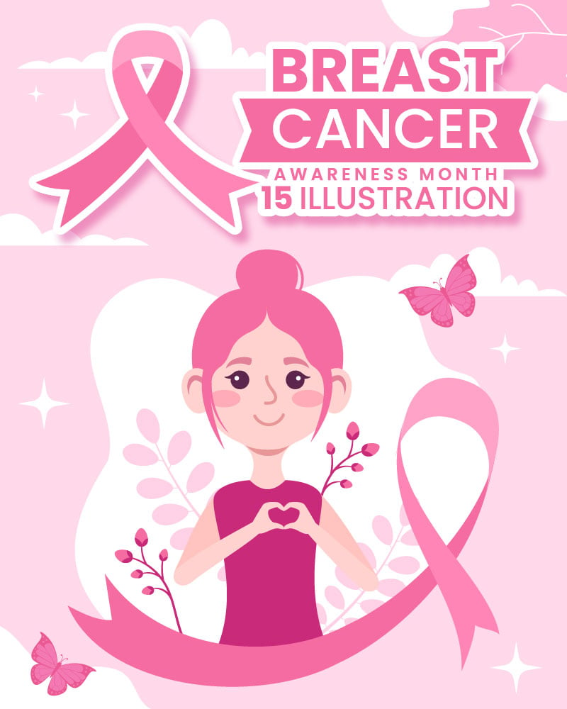 15 Breast Cancer Awareness Month Illustration