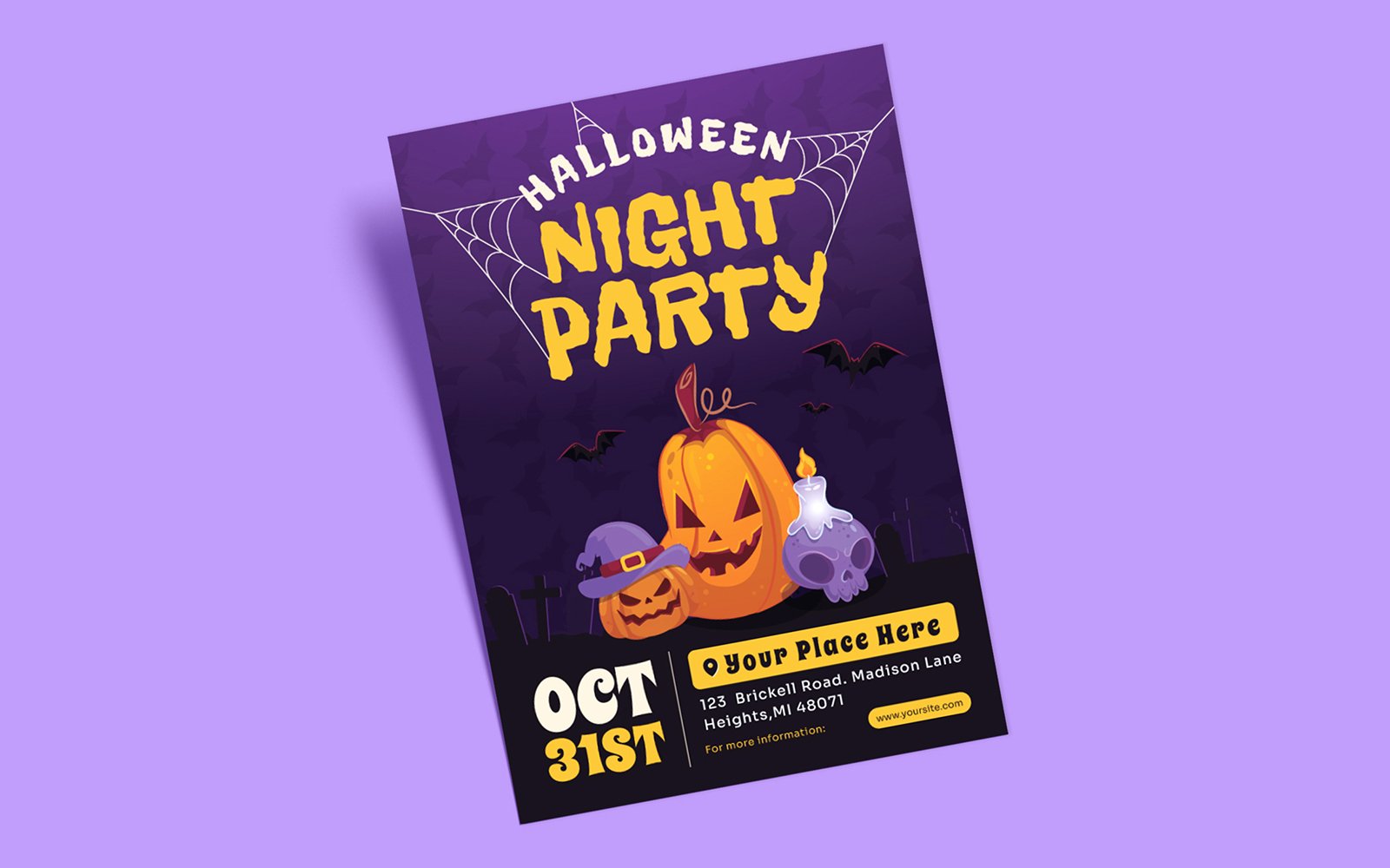 Halloween Day Poster Template