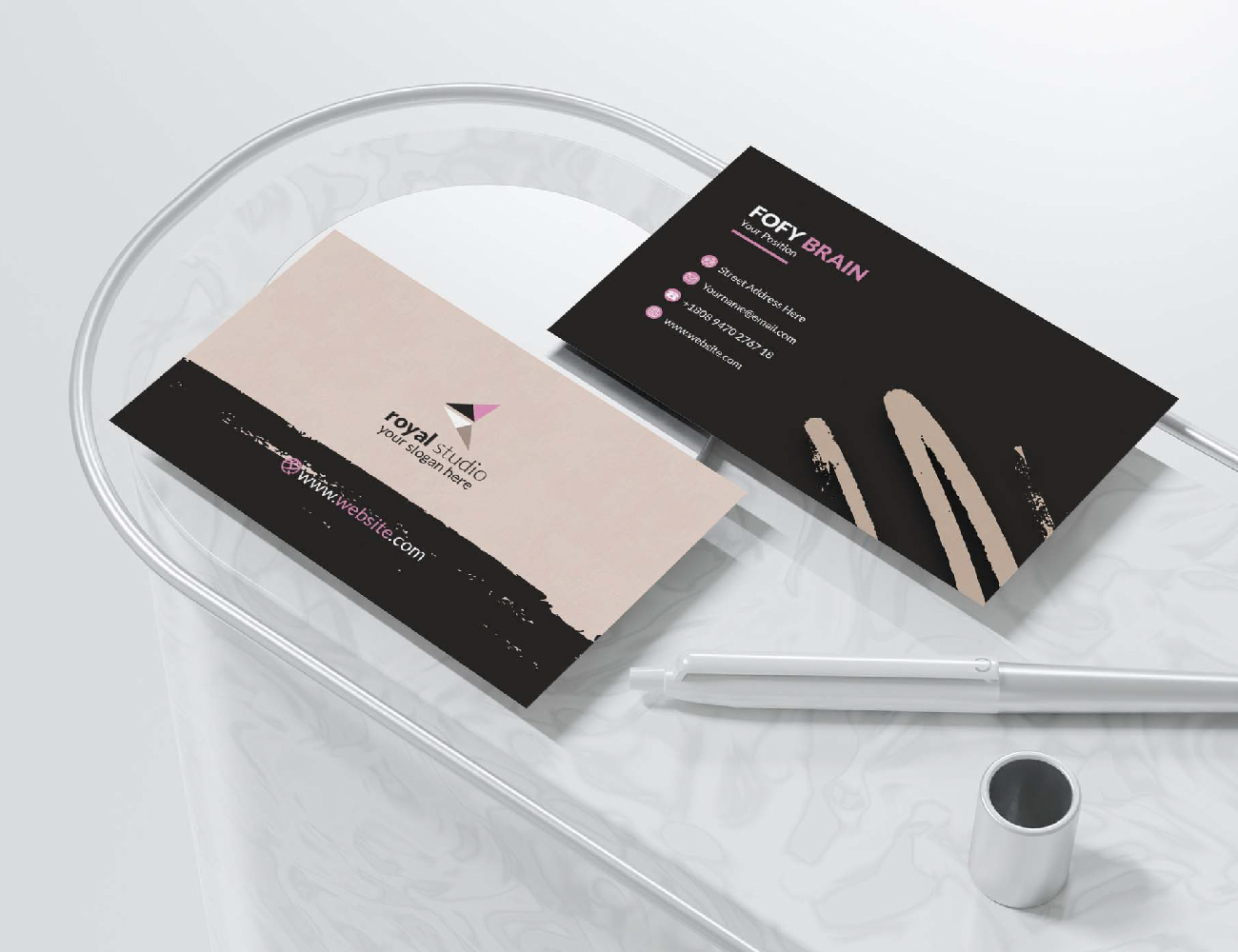 Business Card Template _ Multifaceted