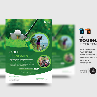 Advertisement Golf Corporate Identity 350129