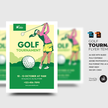 Advertisement Golf Corporate Identity 350130
