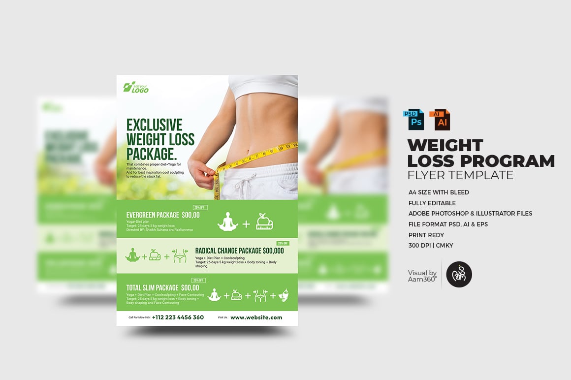 Weight Loss Program Flyer Template