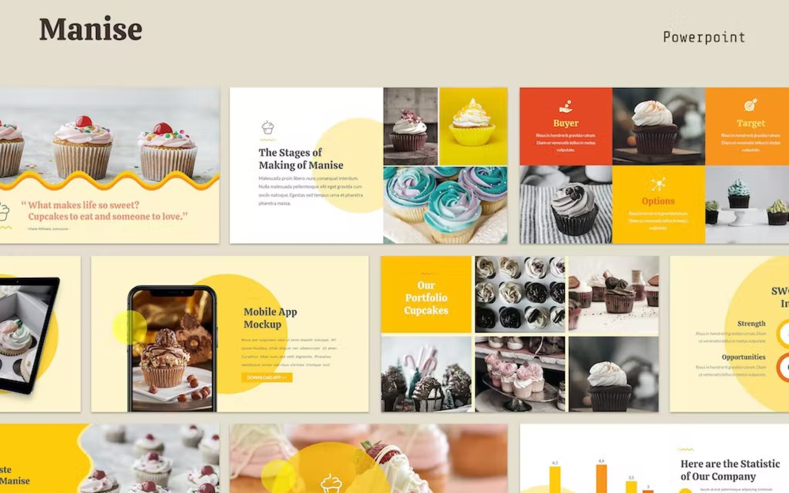 Manise Cullinary Restaurant Template Powerpoint