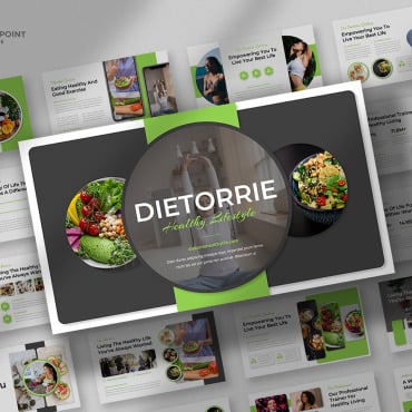 Fitness Food PowerPoint Templates 350238