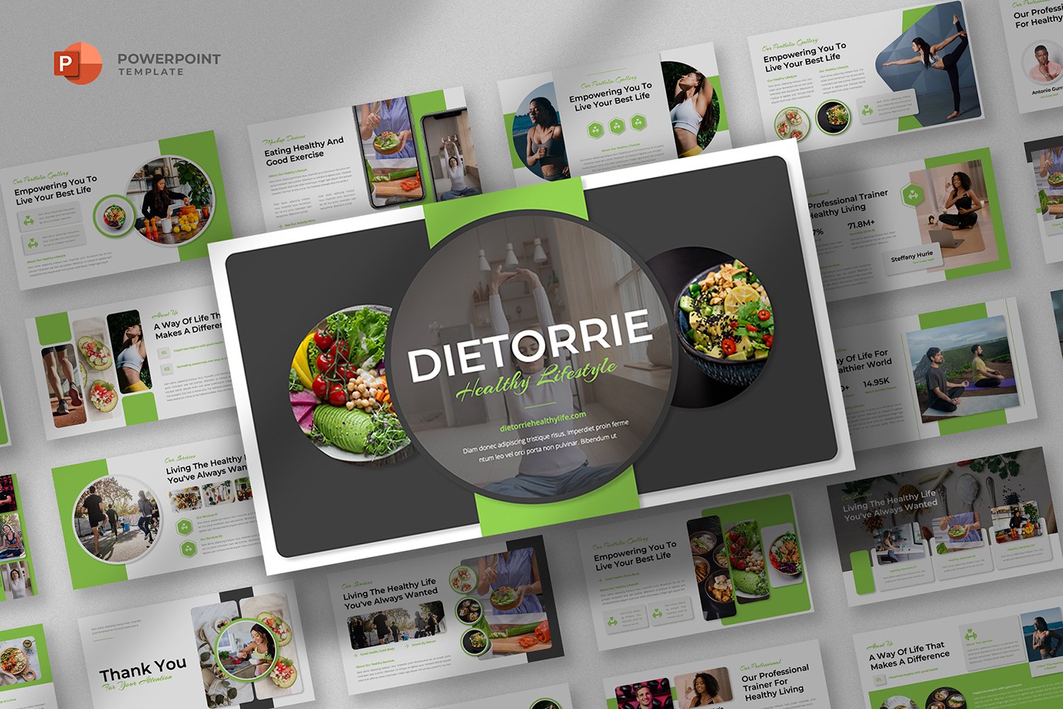 Dietorrie - Health Lifestyle Powerpoint Template