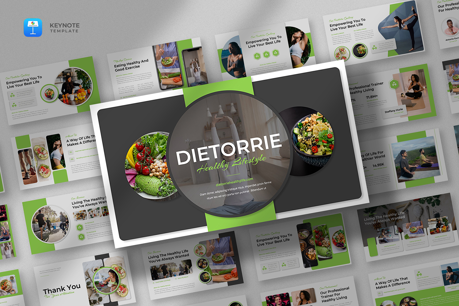 Dietorrie - Health Lifestyle Keynote Template