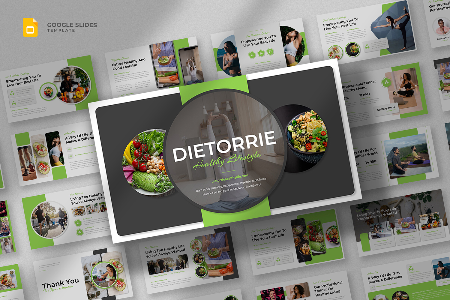 Dietorrie - Health Lifestyle Google Slides Template