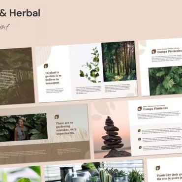 Herbal Clinic PowerPoint Templates 350565