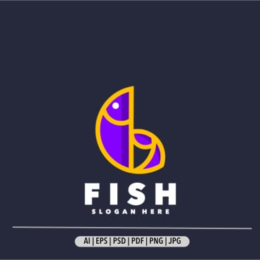 Fish Dish Logo Templates 350685