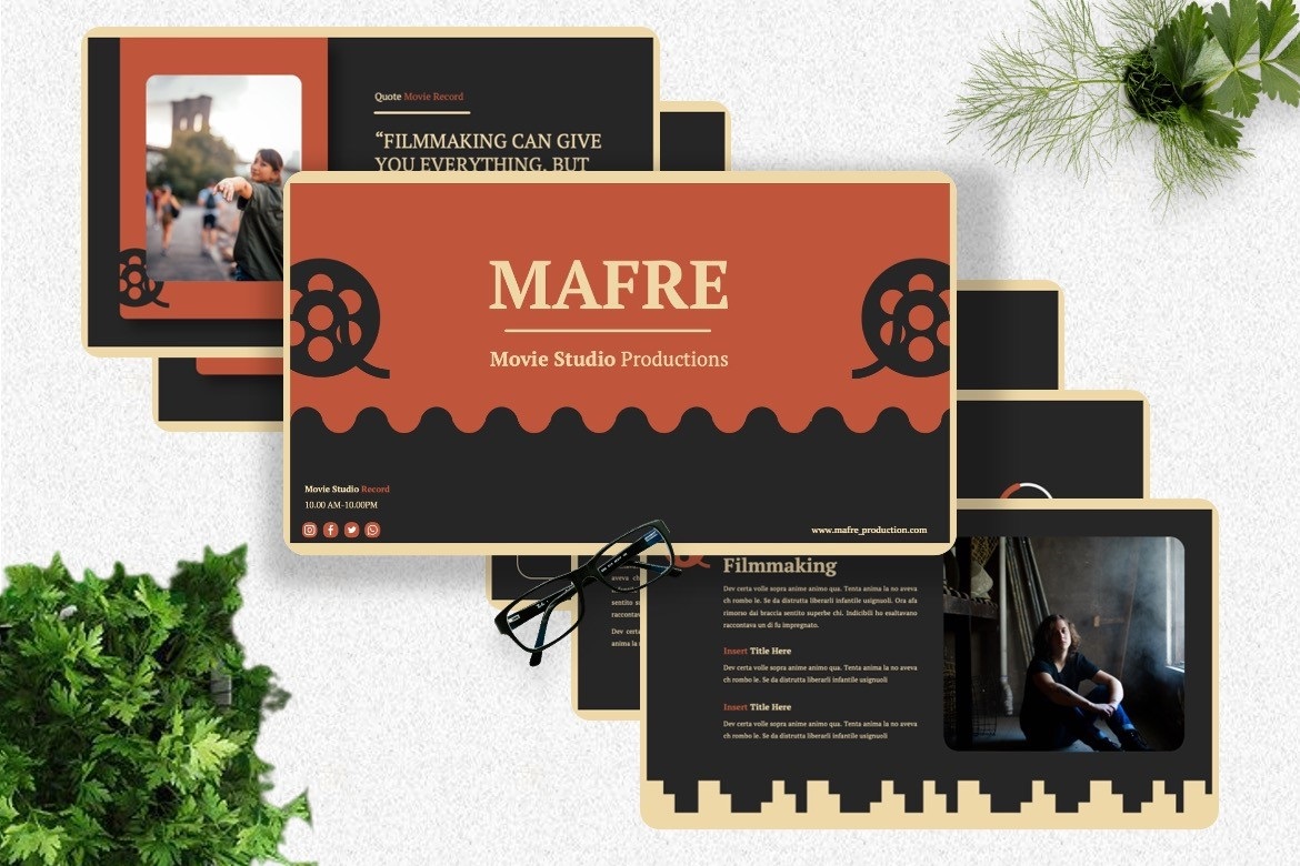 Mafre - Movie Production Googleslide Template