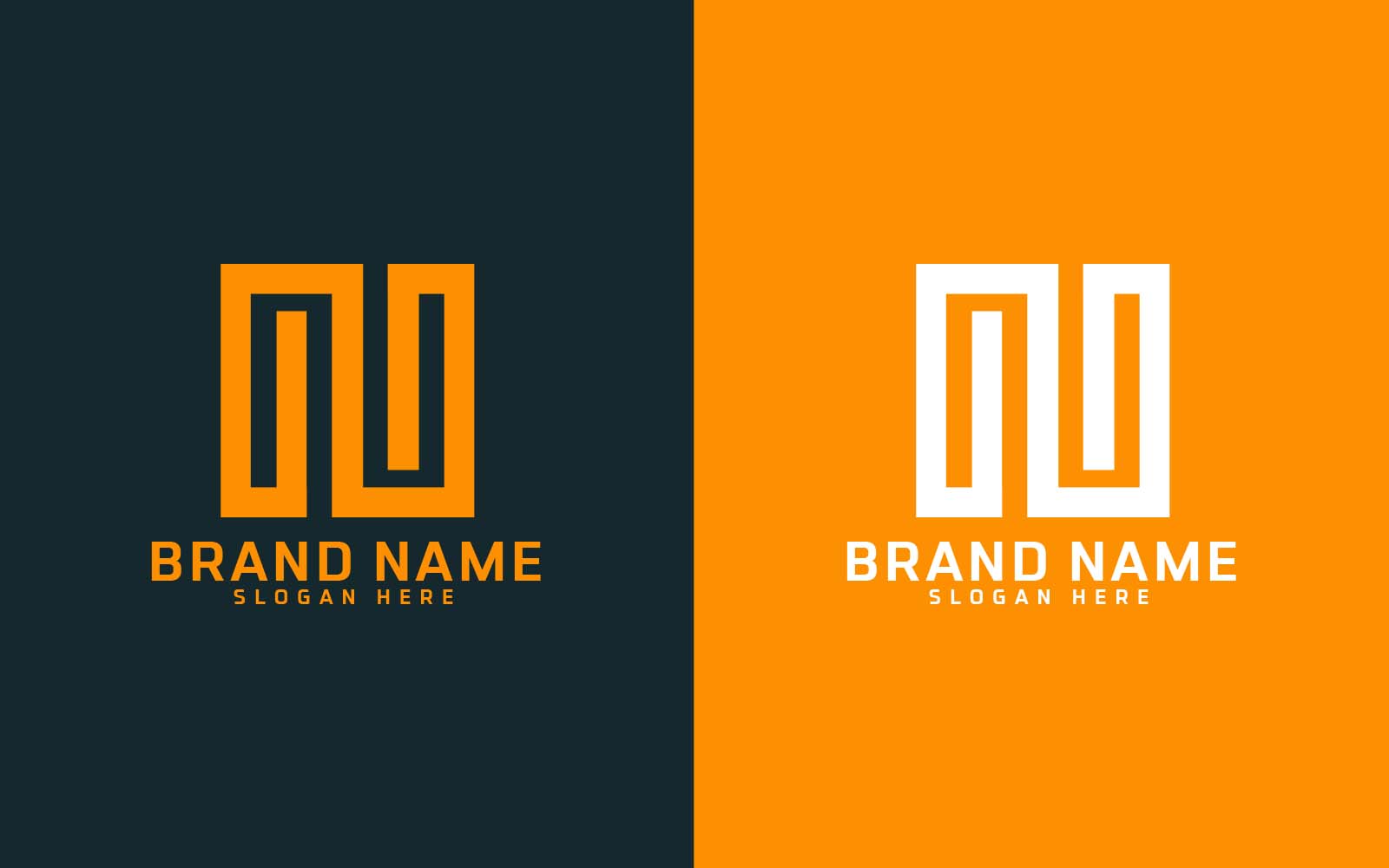 Brand N letter Logo Design Brand Identity