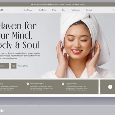 Spa Beauty UI Elements 350872