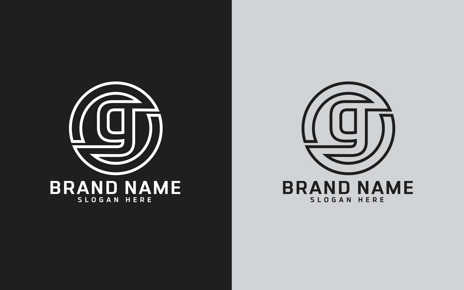 New Brand G letter Circle Shape Logo Design -Small Letter